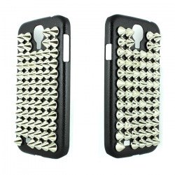 Samsung Galaxy S4 3D Spike Punk Studs Case (Silver)